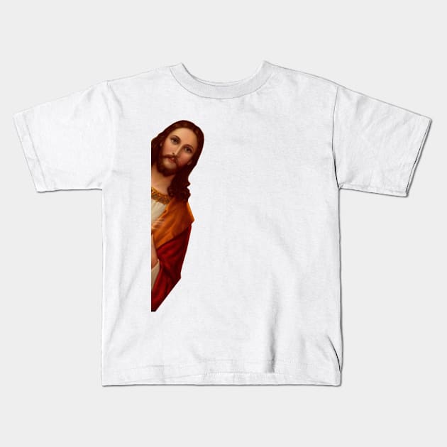 Hi I'm jesus Kids T-Shirt by ghjura